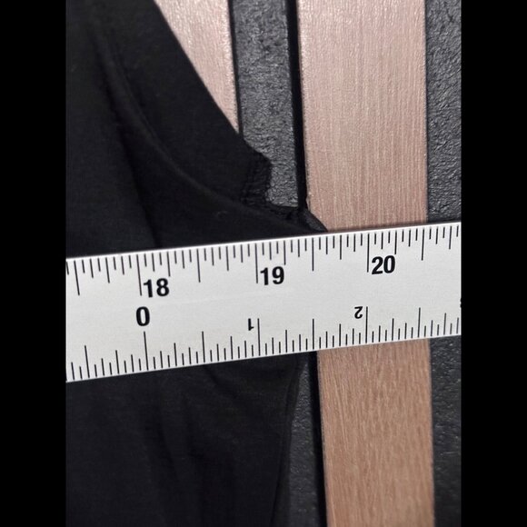 New Anthropologie Top XL Womens Black Sleeveless Keyhole Shirt Modal Cotton - Picture 3 of 6